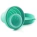 Collapsible Silicone Cup Foldable Sterilizing Cup for Menstrual Cup Moon Cup (Sky Blue)