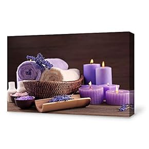 Canvas Wall Art for Living Room,Bedroom Home Artwork Paintings Candle Ready to Hang - 12x18 inches