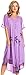 Sakkas 14610New - Kai Palm Tree Caftan Tank Dress/Cover Up - Lavender - OS
