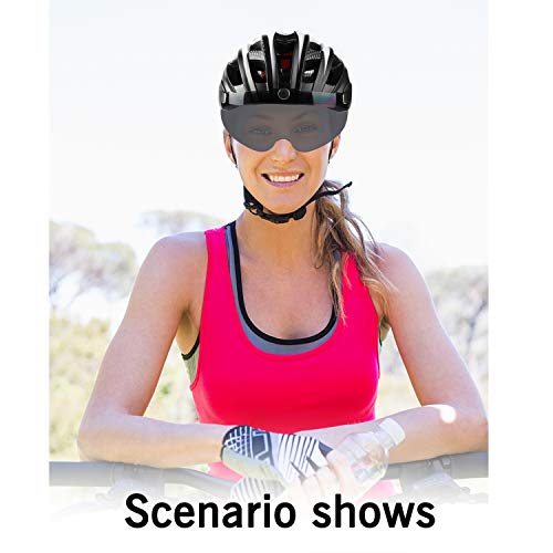 Shinmax Fietshelm, CE-certificaat, Fietshelm met Afneembare Veiligheidsbril Vizierschild voor Dames, Dames, Mountain en… - Image 8