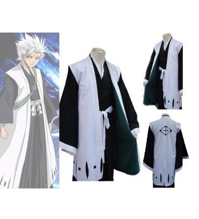 Bleach 10th Division Captain Toushiro Hitsugaya Cosplay Costume