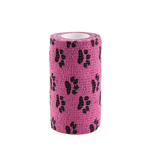 AUPCON Self Adhesive Bandage Vet Tape Cohesive Bandages Bulk Self Adherent Wrap Non-Woven for Pets Animals & Ankle Sprains & Swelling Supply, FDA Approved 4 Inches x 5 Yards - Thumbnail 3