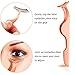 Blulu 2 Pieces False Eyelashes Applicator Tool Eyelash Extension Tweezers Remover Clip Nipper, Rose Golden