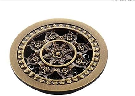 Rmbearmoni Floor Drain Brass Bathroom Kitchen Square Shower Drainer Washing Machine Floor Drain Trap Waste Grate With Hair Strainer