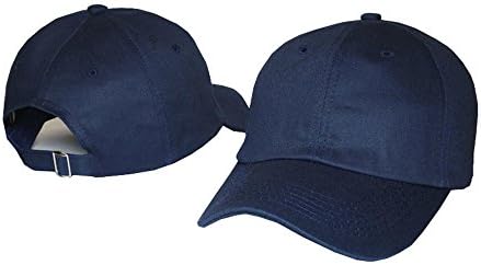 Plan Blank 100% Cotton Dad Hats Baseball Caps For Man And Women (Blue)