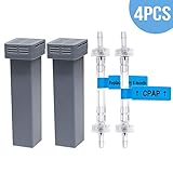 Cartridge Filter Kit 4 Packs - Includes 2 Cartridge Filters with 2 Check Valves - Generic Cartridge Carbon Filter Kit Supplies by Medihealer