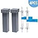 Cartridge Filter Kit 4 Packs - Includes 2 Cartridge Filters with 2 Check Valves - Generic Cartridge Carbon Filter Kit Supplies by Medihealer