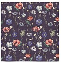 Red Poppy Washcloth Flower Pattern HOTTEST Towel Bath Towel For Body,Hand,Gym,Spa,Home,Hotel Use,Purple&amp;Blue