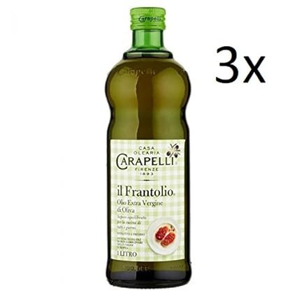 3x Carapelli Il Frantolio Extra Natives Olivenöl 1L olio nativ vergine di oliva