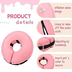 Supet Inflatable Dog Cone Collar Alternative After