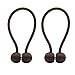 Joyci 2-Pack Curtain Tiebacks Creative Headset Shape Curtain Magnetic Buckle Modern Simple Style Holdbacks (Coffee)