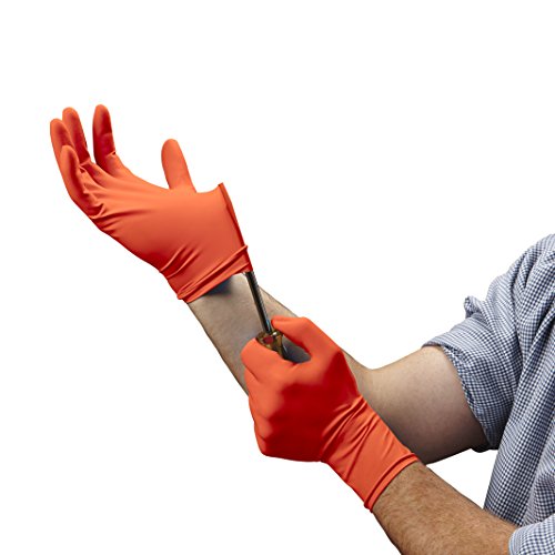 Venom Steel Sportsman Nitrile Gloves with 12 inch Cuff, 6 mil Rip Resistant Field Dressing Gloves, One Size Fits Most (12 Count), Great for use as Game Cleaning Gloves, Fishing, Hunting, Camping - Thumbnail 2