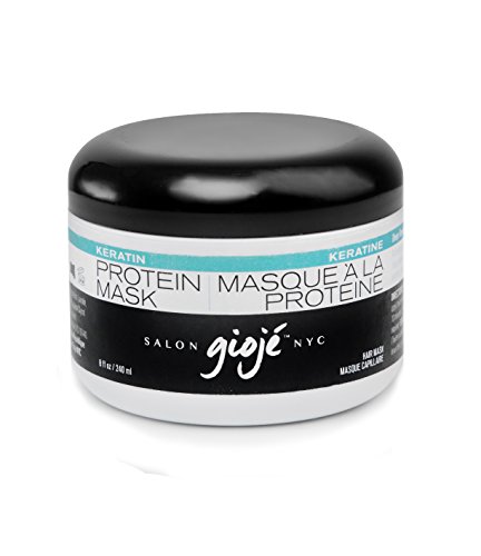 Salon GiojÃ© Keratin Protein Mask. Deep-Repair-Hair-Conditioning-Mask with Pure Natural Keratin. Restore Dry-and-Damaged-Hair with 100% Pure Natural Keratin! Formaldehyde and Sulfates Free. 8 oz