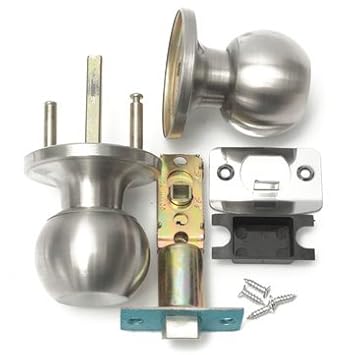 Buy Stainless Steel Bathroom Round Ball Door Knob Set Handle Passage Lock Online At Low Prices In India Amazon In