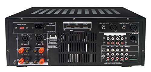 IDOLpro 1400Watts Professional Karaoke Mixing Amplifier With Bluetooth/Equalizer/HDMI Plus Speaker & Dual Rechargeable Wireless Microphone Karaoke System - Thumbnail 3
