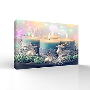 Canvas Wall Art Merry Christmas Pictures Home Wall Decorations for Bedroom Living Room Paintings Canvas Prints Framed - 12x18 inches