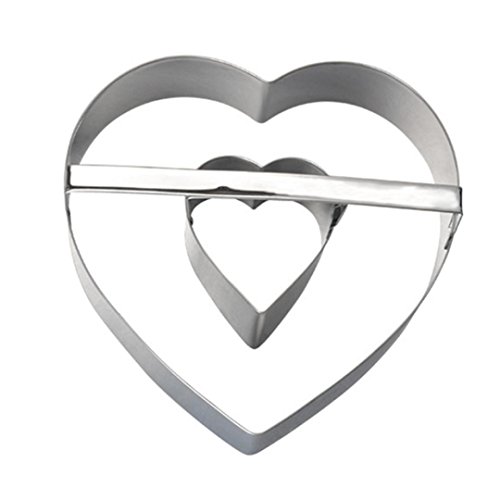 Gessppo Stainless Steel Sandwich Mold Cake Mold Biscuit Cookie Cutter DIY Baking Pastry Tool Resistant High Temperature Easy to Operate and Clean
