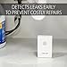 Water Leak Detector - 3 Pack, Fosmon Wireless 72 Hours Alarm, Low Battery Alert Water Leakage Alarm with Extendable 5 Feet Wire Sensor for Home Security, Basement, Floor - Battery Operated Included