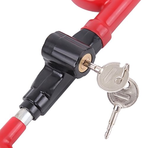 Honhill Stainless Steel Steering Wheel Lock Anti Theft Devices Security System Locks for Truck SUV Auto Van
