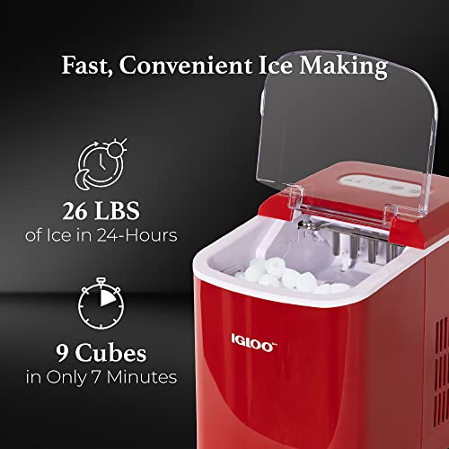 Igloo Electric Countertop Ice Maker Machine Automatic and Portable