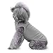 Dog Shirts Clothes, Chol&Vivi Dog Clothes T Shirt Vest Soft and Thin, 2pcs Blank Shirts Clothes Fit for Extra Small Medium Large Extra Large Size Dog Puppy, 2X-Large Size, Black and Grey