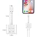 Etre Jeune Dual Adapter Splitter for Headphones and Charger, 2 in 1 Headphone Audio Aux Cable Compatible for iPhone X/ 7/7 Plus/ 8/8 Plus, Support Music Control/Phone Call