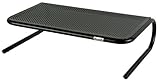 Allsop Large Metal Art Monitor Stand, 18-Inch wide platform holds 50 lbs with keyboard storage space - Black (30336) (Personal Computers)