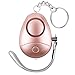 Personal Alarm, Safe Sound Security Personal Alarm for Women,Kids, Elderly, Emergency Safe Personal Alarm with LED Flashlight, Keychain,Safey and Self Defense Alarm 130DB Siren Song (Rose Gold) primary