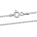 Amberta 925 Sterling Silver 1.2 mm Ball Bead Chain Necklace Length 28