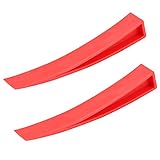 Keenso Red Window Wedge, Plastic Car Door Wedge Car Window Wedge Repair Paintless Dent Repair Tools Unlock Lockout Kit (2pc)