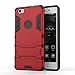 Cocomii Iron Man Armor Huawei P8 lite Case, Slim Thin Matte Vertical & Horizontal Kickstand Reinforced Drop Protection Fashion Phone Case Bumper Cover Compatible with Huawei P8 lite (Red)