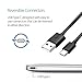 Sandistore USB-C USB 3.1 Type C Data Charge Charging Cable for ZTE Zmax Pro Z981 (Black)