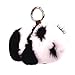 KUMEED Panda Fur Pompom Rex Panda Fuzzy Panda Keychain Bag Pendant for Women