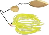 Terminator Super Stainless Spinnerbait-Colorado/Willow, Gold/Gold Blade (Sharp Chartreuse , 1/4-Ounce)