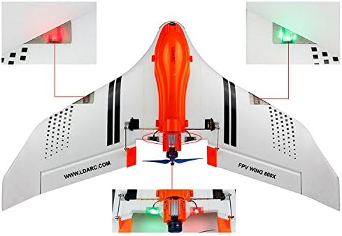 GEHOO GH LDARC KINGKONG FPV Racer Flying Wing 800X 768MM Wingspan Fixed-wing Drone EPO KIT/PNP/FPV Version Helicopter (800X PNP)