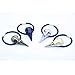 YABINA Women Girls Hair Tie Rope Rubber Bands Elastic Ponytail Holders Pack of 4 (Black+Golden+Silver+Bronze)