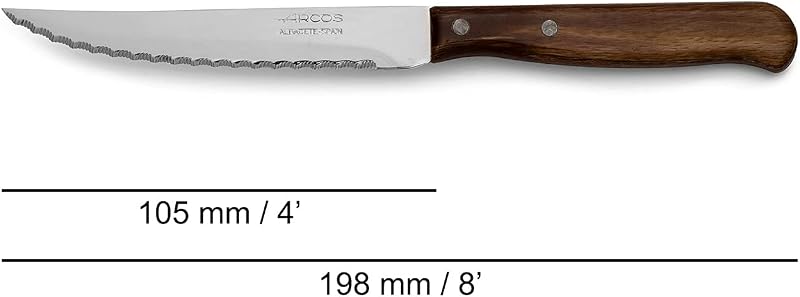 Cuchillo Chuletero Acero Inoxidable 105 mm