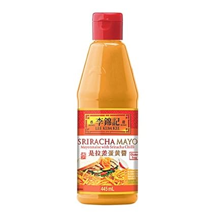 LEE KUM KEE Sriracha Mayo,Mayonnaise with Sriracha Chili 455ml, Gluten free,