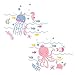 Bedtime Originals Sugar Reef Aquatic Wall Appliques, Pink/Blue