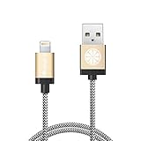 iPhone Charger, iOrange-E Apple Certified Braided Cable iPhone 6s Charger 3.3ft (1M) Short Cable for iPhone SE, iPhone 6 6S 6 Plus 5S 5C 5, iPad Air, iPad Pro, iPad Mini 4 and more, Gold