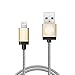 iPhone Charger, iOrange-E Apple Certified Braided Cable iPhone 6s Charger 3.3ft (1M) Short Cable for iPhone SE, iPhone 6 6S 6 Plus 5S 5C 5, iPad Air, iPad Pro, iPad Mini 4 and more, Gold