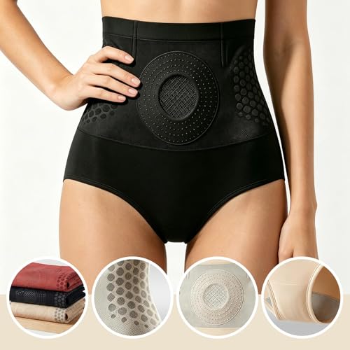 Luylmo Short Sculptant Thermogénique Brûleur de Graisse Pauraju Short Sculptant et Brule Graisse Ventre Plat 4 en 1 Gainant Shapewear Thermogenique Taille Haute sous-Vêtement pour Femme （XL,Nu）