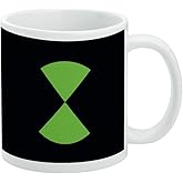 Ben 10 Logo Ceramic Coffee Mug, Novelty Gift Mugs for Coffee, Tea and Hot Drinks, 11oz, White