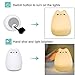 Baby Night Light, Elfeland Remote Control Cute LED Kitty Light Portable Cartoon Silicone Cat Lamp 12+1 Colors / 6 Lighting Modes / Brightness Adjustment / Timing Off for Baby Kids Bedside Nursery