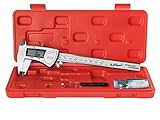 Digital Caliper, Durable Stainless Steel Electronic Measuring Tool by EAGems; Get IP54 Protection and Precision Fractional Measurements in SAE/Metric, 6 inch/150mm with these Large LCD Vernier Caliper