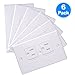 AUSTOR Electric Outlet Covers Baby Safety Self Closing Wall Socket Plugs Plate Alternate for Child Proofing, 6 Pack