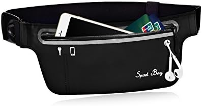 Running Fanny Belt Pack for Sports Outdoor Fitness Waist Reflective Bag, Waterproof Pouch with Adjustable Waistband, Fit Smartphone iPhone 7 6s Plus Samsung Cycling Hiking Camping Jogging Waking Dog