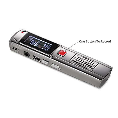 MYMAHDI-Digital-Voice-RecorderMP3-PlayerActivated-Audio-RecorderUSB-Rechargeable-Dictaphone-with-8GB-Internal-Memory-up-to-550-hours-of-high-qulity-recording