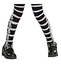 Rubies Costume Co Girls' Skull And Crossbone Tights Multicoloured, Large