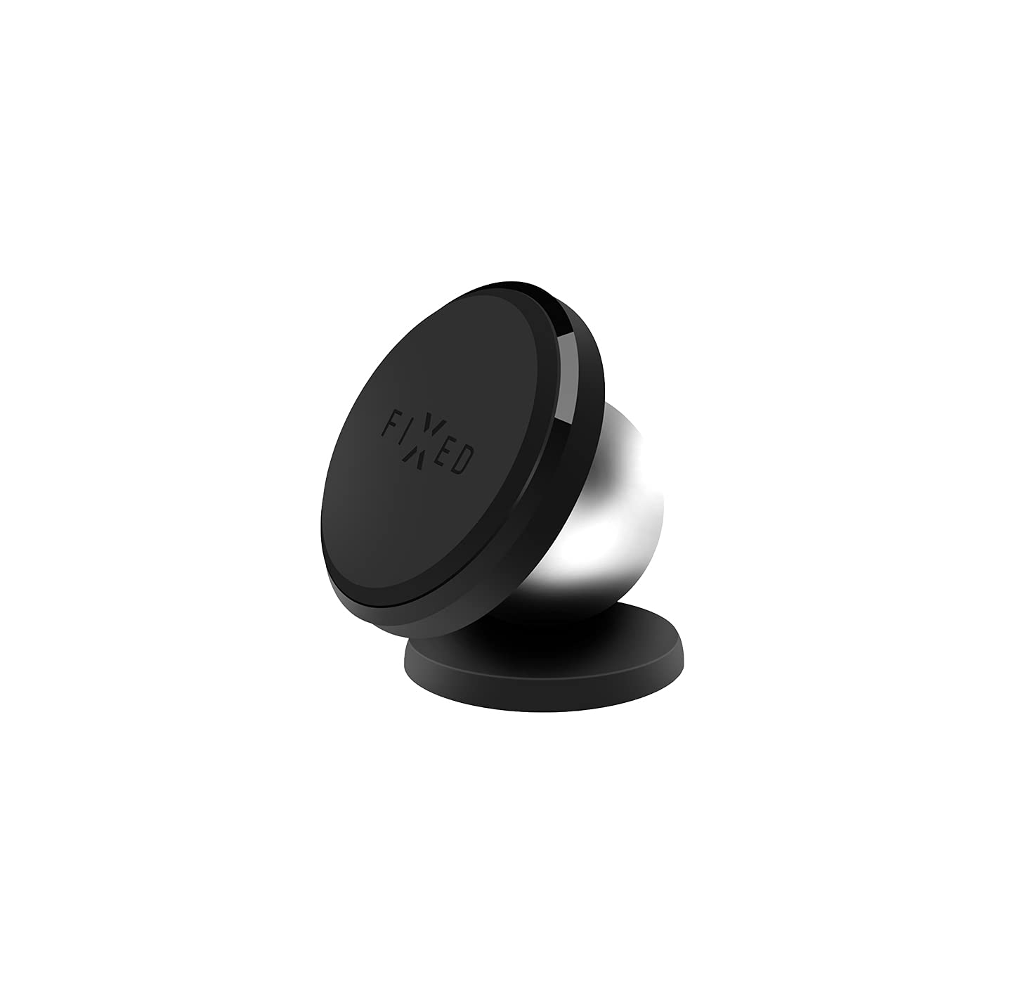 FIXED Icon Mini Car Phone Holder – Dashboard Phone Holder for Car with Rotating Head – Extra Strong Sticky Magnetic Phone Stand – Adjustable Swivel Head – Universal Fit with All Smartphones